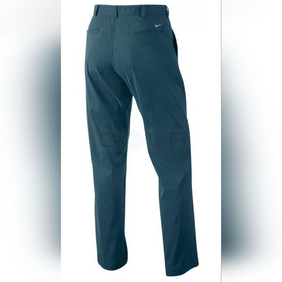 Nike Tour Performance Golf Pants in Teal Blue Pin Stripe Size 38x30 - Picture 2 of 15